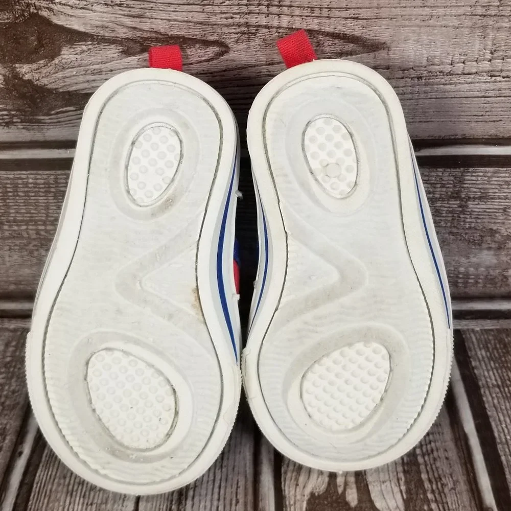 DISNEY BABY Infant Size 3 Baby Child Mickey Mouse Canvas Slip-On Shoes Sneakers